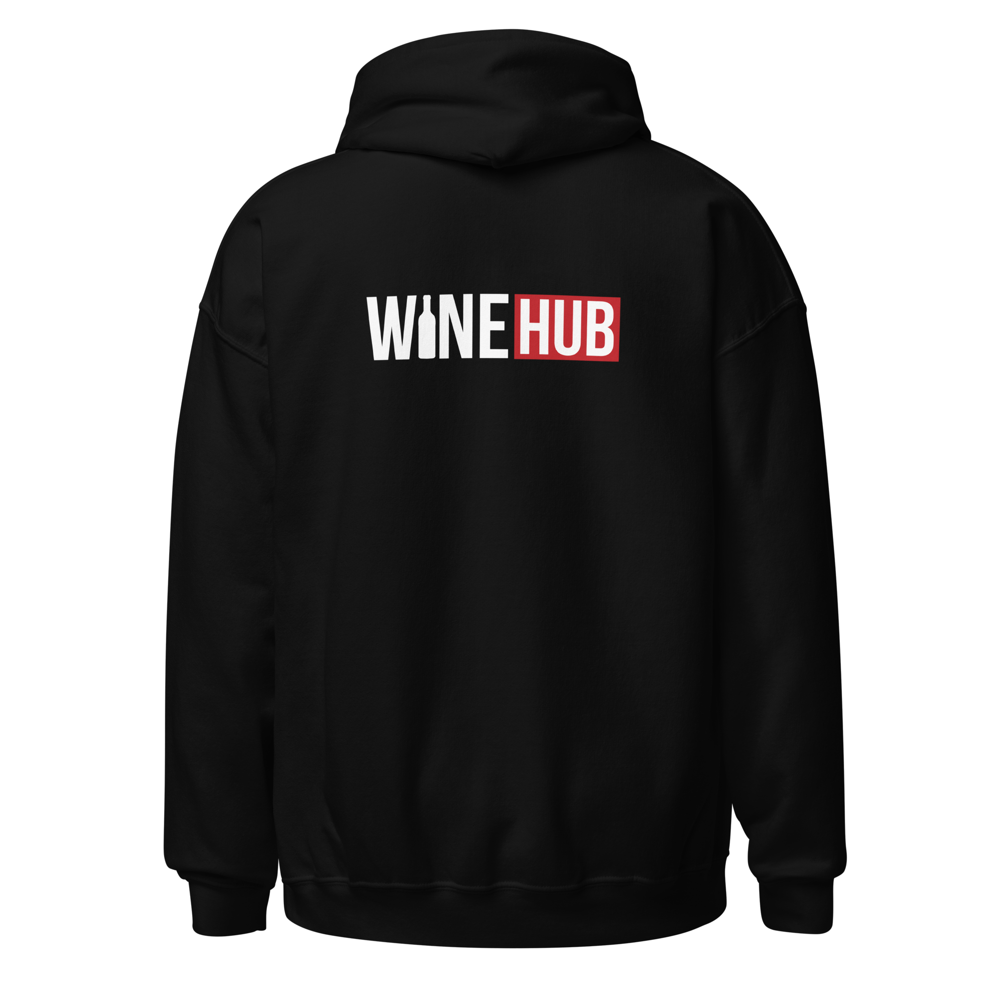 WineHub - Unisex Heavy Blend Hoodie Black S - BangerBay