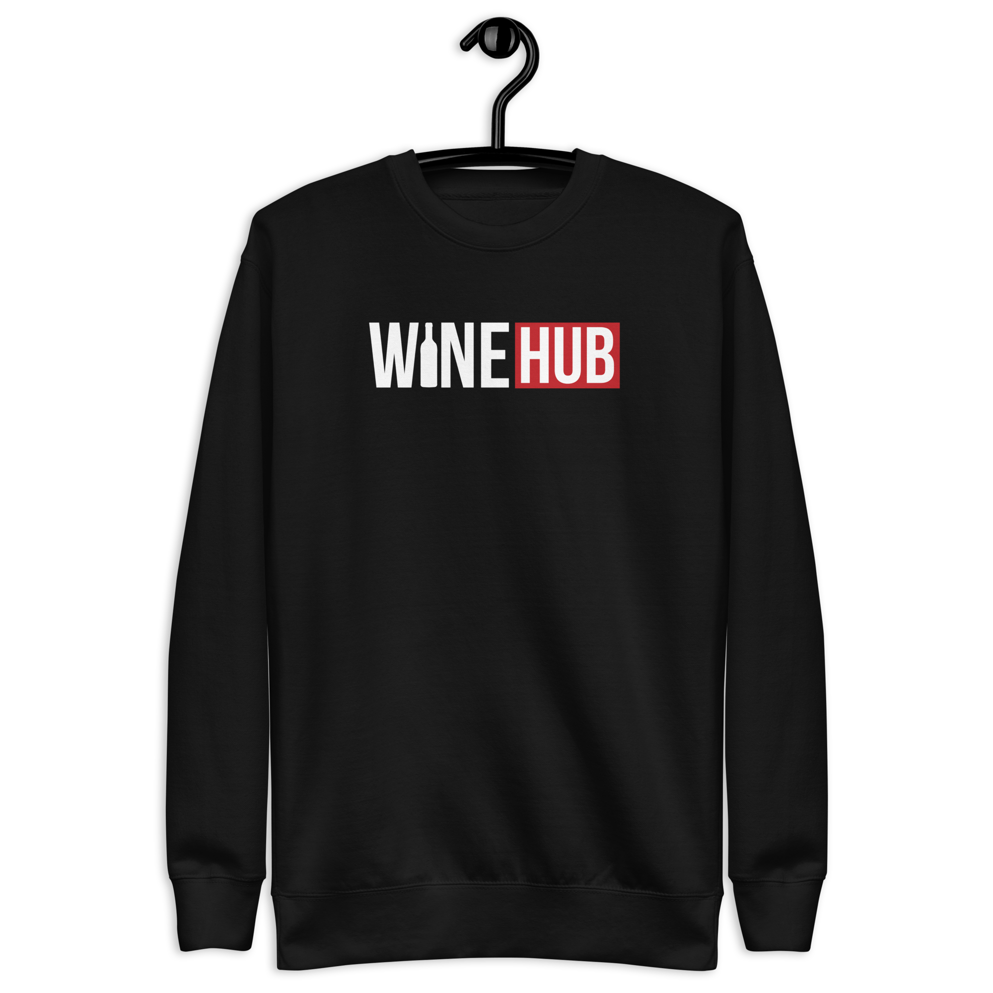 WineHub - Women's Premium Chill Fit Sweater Black S - BangerBay