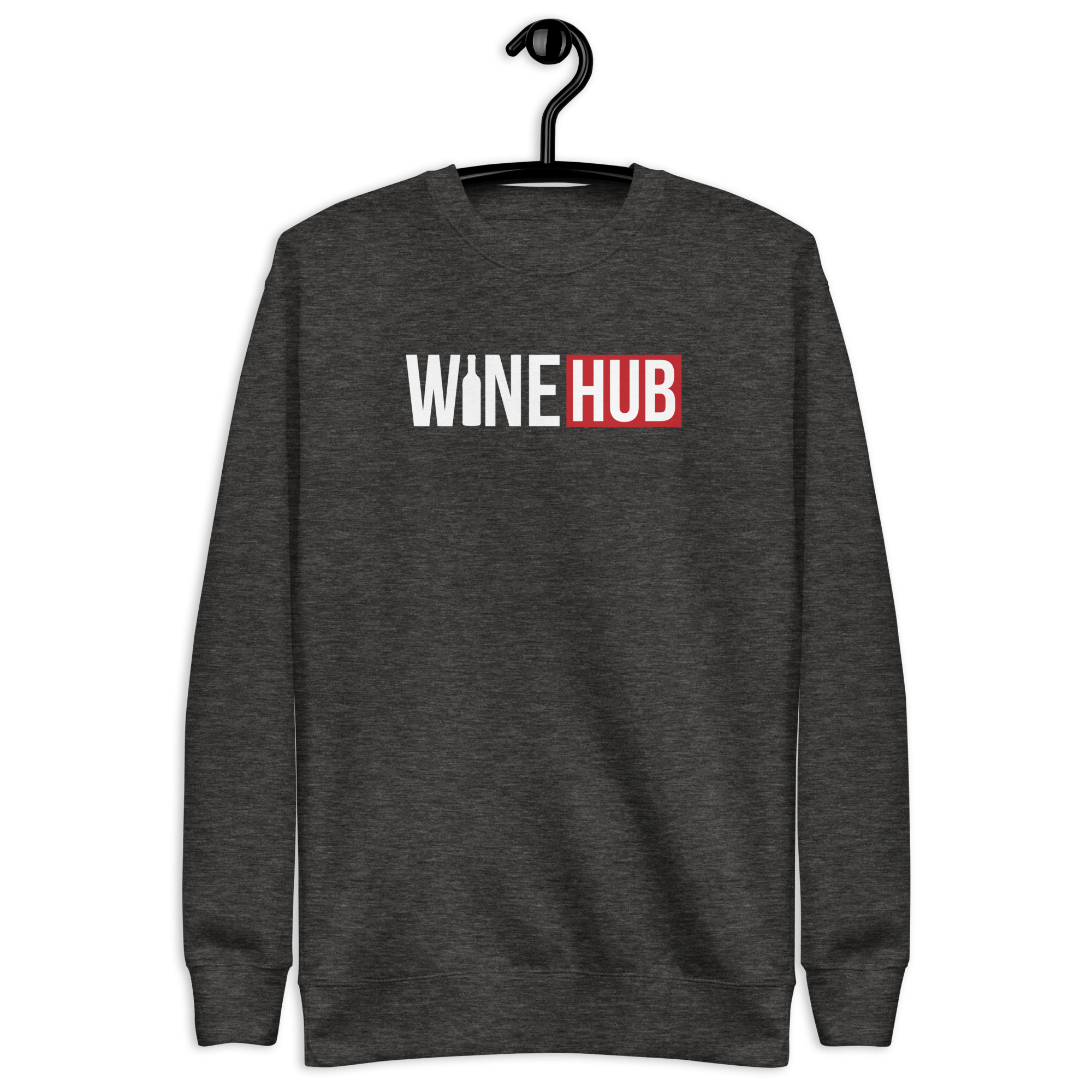 WineHub - Women's Premium Chill Fit Sweater Charcoal Heather S - BangerBay